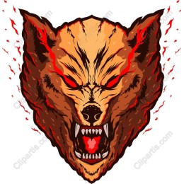 Fierce Wolf Head
