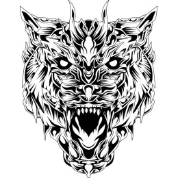 Fierce Lion's Head