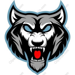 Fierce Wolf Head