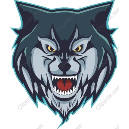 Fierce Wolf Head