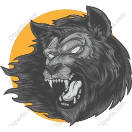 Fierce Lion Head