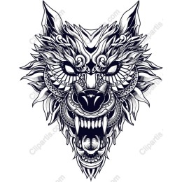 Majestic Wolf Head