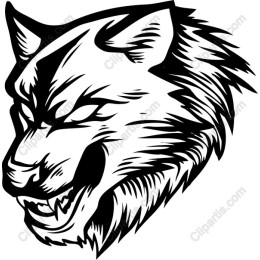 Fierce Wolf Head