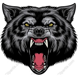 Fierce Wolf Head
