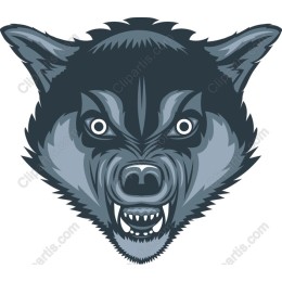 Fierce Wolf Head