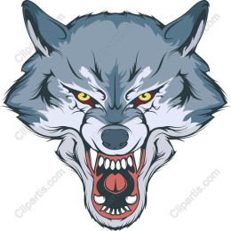 Fierce Wolf Head