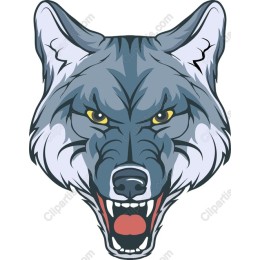 Fierce Wolf Head