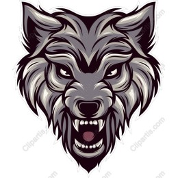 Fierce Wolf Head