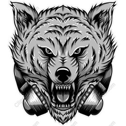 Fierce Wolf Head