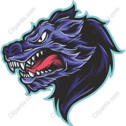 Fierce Wolf Head