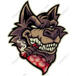 Fearsome Wolf Head