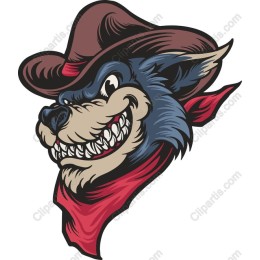 Fierce Cowboy Wolf