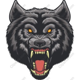 Fierce Wolf Head