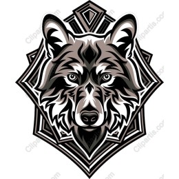 Majestic Wolf Head Artwork