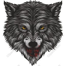 Fierce Wolf Head