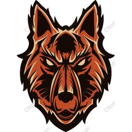 Fierce Wolf Head