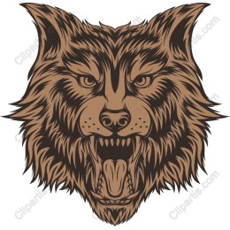 Fierce Wolf Head