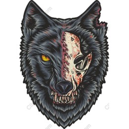 Dark Wolf Head