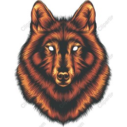 Majestic Wolf Head