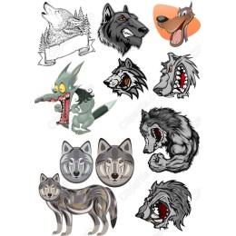 Wolf Clipart Collection - Versatile