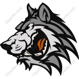 Fierce Wolf Head