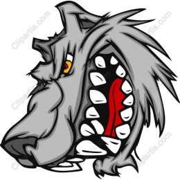 Fierce Wolf Head