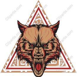 Fierce Wolf Head