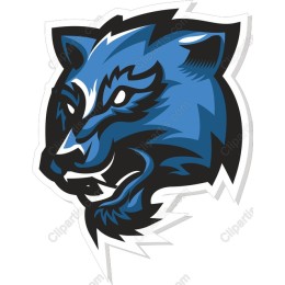 Fierce Blue Panther