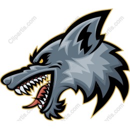 Fierce Wolf Head