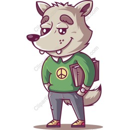 Whimsical Wolf Character