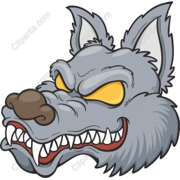 Fierce Wolf Head