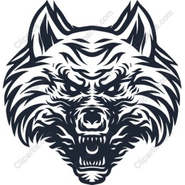 Fierce Wolf Head
