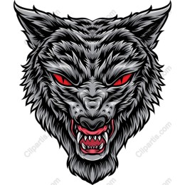 Fierce Wolf Head
