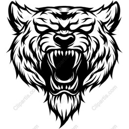Fierce Bear Head