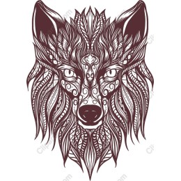 Stylized Wolf Head