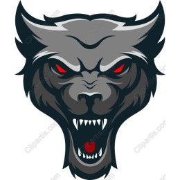 Fierce Wolf Head