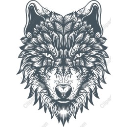 Fierce Wolf Head