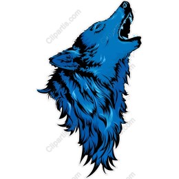 Howling Blue Wolf