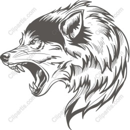 Roaring Wolf Head