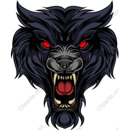 Fierce Wolf Head