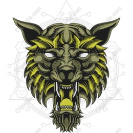 Fierce Lion Head