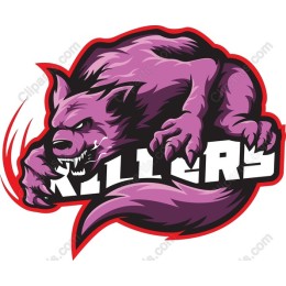 Fierce Purple Wolf