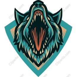 Fierce Wolf Head