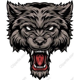 Fierce Wolf Head