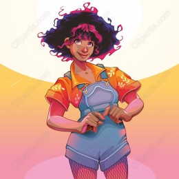 Vibrant of a Confident Young Woman