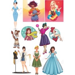 Vibrant Character Cliparts Collection