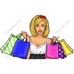 Chic Shopping Lady