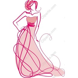 Elegant Woman in Gown