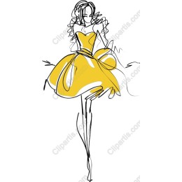 Elegant Yellow Dress Fashion