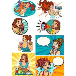 Vibrant Expressive Cartoon Set